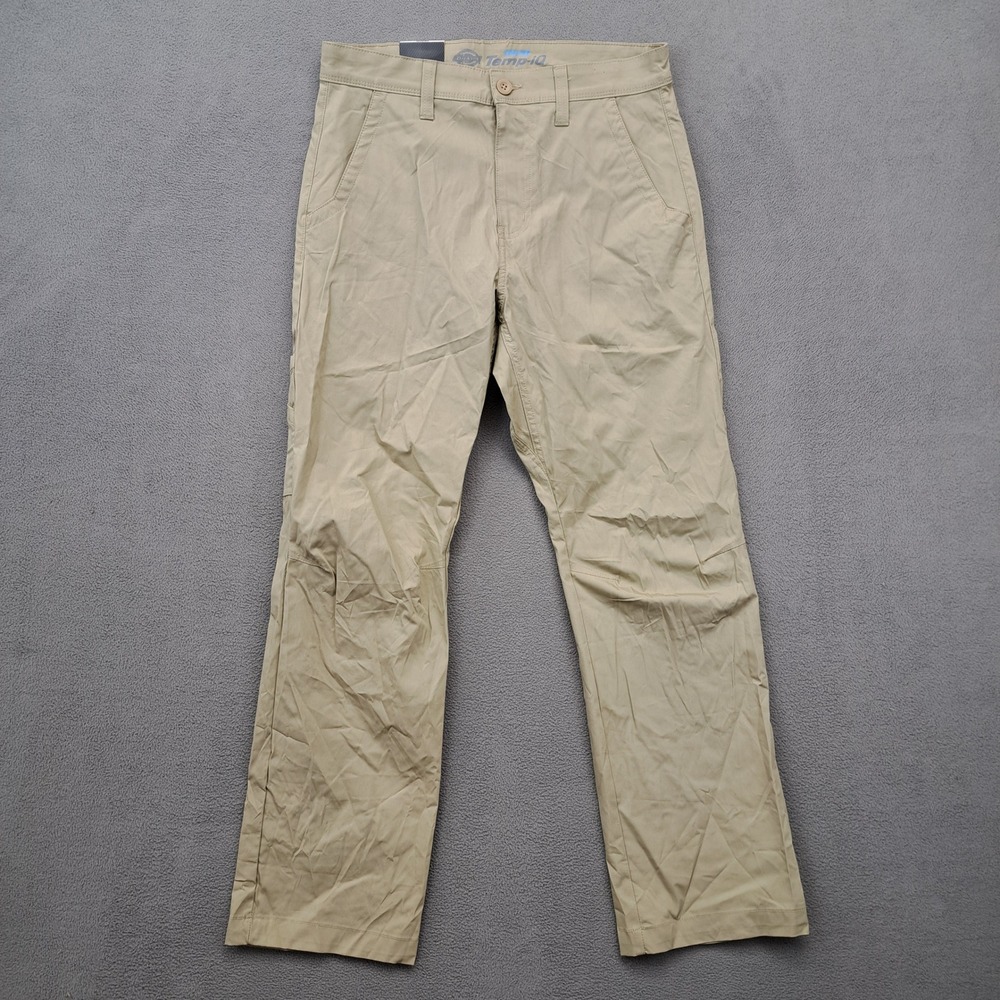 Dickies Mens Regular Fit Temp IQ Cooling Utility Pants Khaki 30x30 Tan Chino